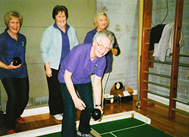 W.I. Members Bowling at the January 2015 Sports Evenin